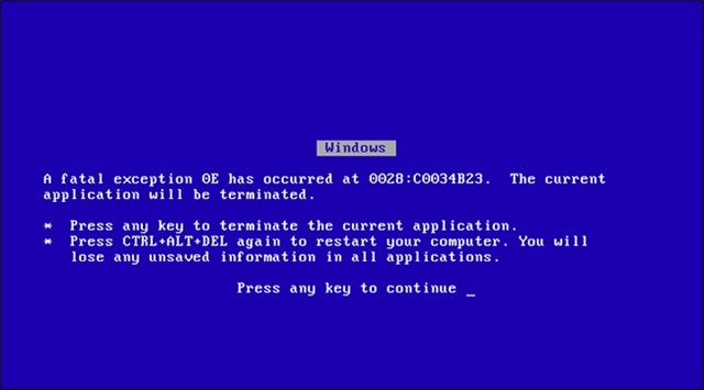 Windows95/98蓝屏