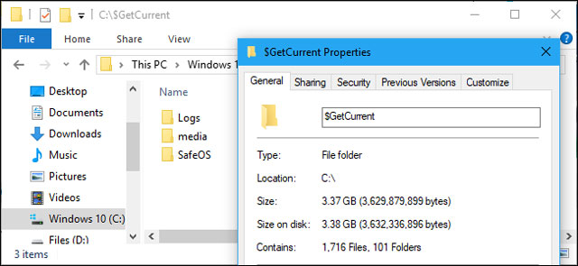 什么是$GetCurrent文件夹？
