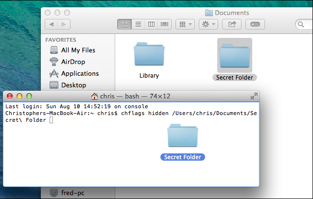 MAC-OS-X 隐藏文件
